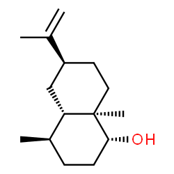 1-Naphthalenol,decahydro-4,8a-dimethyl-6-(1-methylethenyl)-,(1R,4R,4aS,6S,8aR)-(9CI) Structure