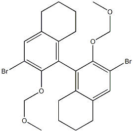 (R)-3,3'-Dibromo-5,5',6,6',7,7',8,8'-octahydro-2,2'-bis(methoxymethoxy)-1,1'-binaphthalene picture