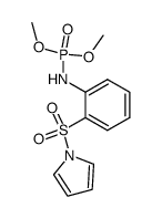 dimethyl (2-((1H-pyrrol-1-yl)sulfonyl)phenyl)phosphoramidate结构式