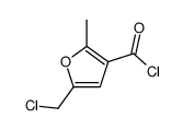 3-Furancarbonylchloride,5-(chloromethyl)-2-methyl-(9CI)结构式