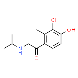 Acetophenone, 3,4-dihydroxy-2-(isopropylamino)-2-methyl- (8CI) structure