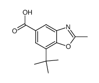 7-tert-Butyl-2-methyl-5-benzoxazolcarbonsaeure结构式