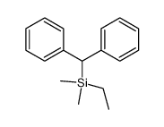 ethyldimethylsilyl(diphenyl)methane Structure
