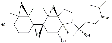 24-Methylene-3β,12β,20-dammaranetriol结构式