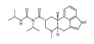 6-Methyl-N-(1-methylethyl)-N-(((1-methylethyl)amino)carbonyl)ergoline- 8-carboxamide结构式