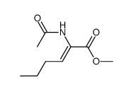 methyl 2-acetamidohex-2-enoate Structure