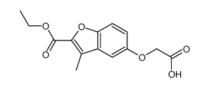 2-[(2-ethoxycarbonyl-3-methyl-1-benzofuran-5-yl)oxy]acetic acid Structure