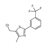 5-(chloromethyl)-4-methyl-2-[3-(trifluoromethyl)phenyl]-1,3-thiazole Structure