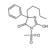 3-methylsulfonyl-5-pentyl-5-phenylimidazolidine-2,4-dione结构式