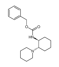 benzyl (1S,2S)-N-[2-(piperidin-1-yl)cyclohexyl]carbamate结构式
