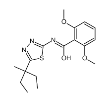 N-(5-(1-Ethyl-1-methylpropyl)-1,3,4-thiadiazol-2-yl)-2,6-dimethoxybenz amide Structure