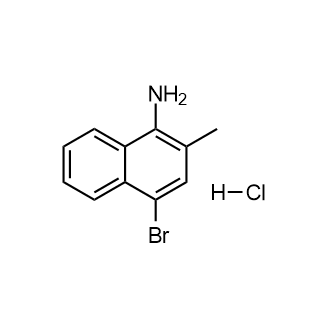 4-溴-2-甲基萘-1-胺盐酸盐结构式