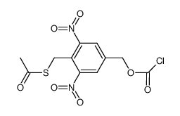 4-acetylsulfanyl methyl-3,5-dinitro-benzyl chloroformate结构式