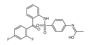 N-[4-[[2-(2,4-difluorobenzoyl)phenyl]sulfamoyl]phenyl]acetamide Structure