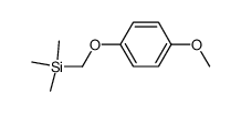p-methoxyphenyl (trimethylsilyl)methyl ether结构式