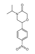 4-isopropyl-6-(4-nitro-phenyl)-morpholin-3-one结构式