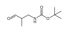 tert-butyl (2-methyl-3-oxopropyl)carbamate Structure