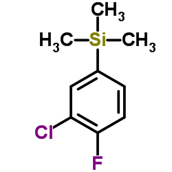 1-(TRIMETHYLSILYL)-3-CHLORO-4-FLUOROBENZENE结构式