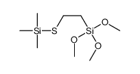trimethoxy(2-trimethylsilylsulfanylethyl)silane结构式