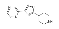 2-(5-PIPERIDIN-4-YL-1,2,4-OXADIAZOL-3-YL)PYRAZINE Structure