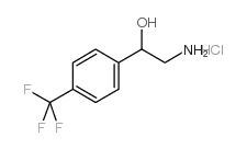 2-AMINO-1-(4-TRIFLUOROMETHYLPHENYL)ETHANOL HYDROCHLORIDE结构式
