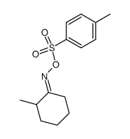 (E)-2-methylcyclohexan-1-oneO-tosyl oxime结构式