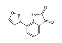 7-(furan-3-yl)-1H-indole-2,3-dione结构式