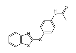 N-(4-(benzo[d]thiazol-2-ylthio)phenyl)acetamide Structure