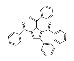 1,4,5-tribenzoyl-2-phenyl-cyclopenta-1,3-diene结构式