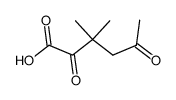 3,3-dimethyl-2,5-dioxo-hexanoic acid结构式