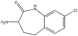 3-Amino-8-chloro-1,3,4,5-tetrahydro-benzo[b]azepin-2-one结构式