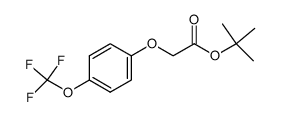 (4-trifluoromethoxyphenoxy)-acetic acid tert-butyl ester结构式