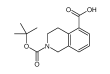 2-Boc-1,2,3,4-Tetrahydroisoquinoline-5-Carboxylic Acid structure