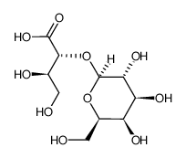 2-O-α-galactopyranosyl-D-erythronic acid结构式