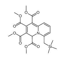 6-((Trimethylsilyl)methyl)-4H-chinolizin-1,2,3,4-tetracarbonsaeure-tetramethylester结构式