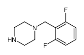 1-(2,6-DIFLUOROBENZYL)PIPERAZINE structure