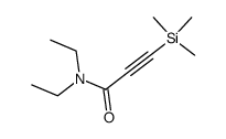 N,N-diethyl-3-trimethylsilyl-2-propiolamide结构式