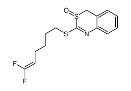 2-(6,6-difluorohex-5-enylsulfanyl)-4H-3λ4,1-benzothiazine 3-oxide结构式