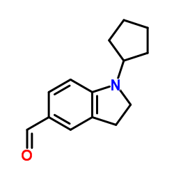 1-CYCLOPENTYL-2,3-DIHYDRO-1H-INDOLE-5-CARBALDEHYDE picture