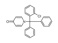1-[(2-chlorophenyl)-diphenylmethyl]pyridin-4-one结构式