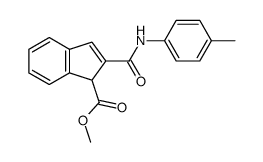 methyl 2-(p-tolylcarbamoyl)-1-indenecarboxylate结构式