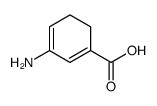 3-aminocyclohexa-1,3-diene-1-carboxylic acid Structure