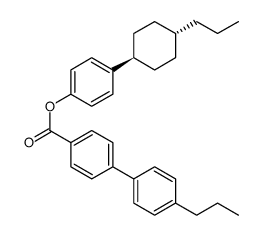 [1,1'-Biphenyl]-4-carboxylic acid, 4'-propyl-, 4-(trans-4-propylcyclohexyl)phenyl ester Structure