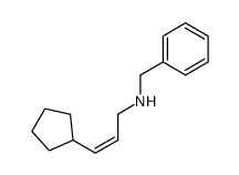 Benzyl-((Z)-3-cyclopentyl-allyl)-amine结构式