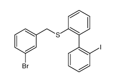 2-(3-bromo-benzylsulfanyl)-2'-iodo-biphenyl Structure