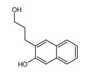 3-(3-hydroxypropyl)naphthalen-2-ol结构式