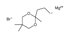 magnesium,2,5,5-trimethyl-2-propyl-1,3-dioxane,bromide Structure