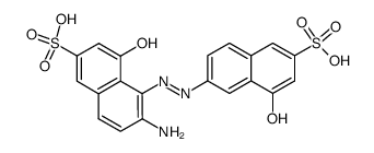 6-Amino-4-hydroxy-5-(8-hydroxy-6-sulfo-naphthalen-2-ylazo)-naphthalene-2-sulfonic acid Structure