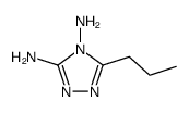 4H-1,2,4-Triazole-3,4-diamine,5-propyl-(9CI) Structure