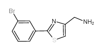 C-[2-(3-BROMO-PHENYL)-THIAZOL-4-YL]-METHYLAMINE structure